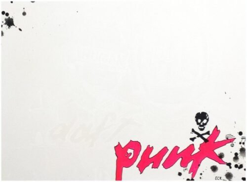 DAFT PUNK - Toile 92x73cm - Peinture sur toile, acrylique fluo et peinture invisible offrant une vue de jour et une vue de nuit.