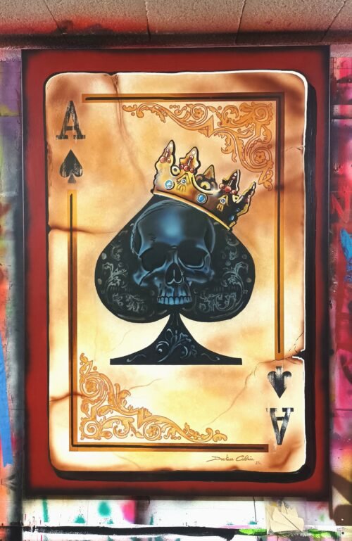 LA CARTE DE LA MORT, 2024 – Huile sur toile – 130 x 89 cm