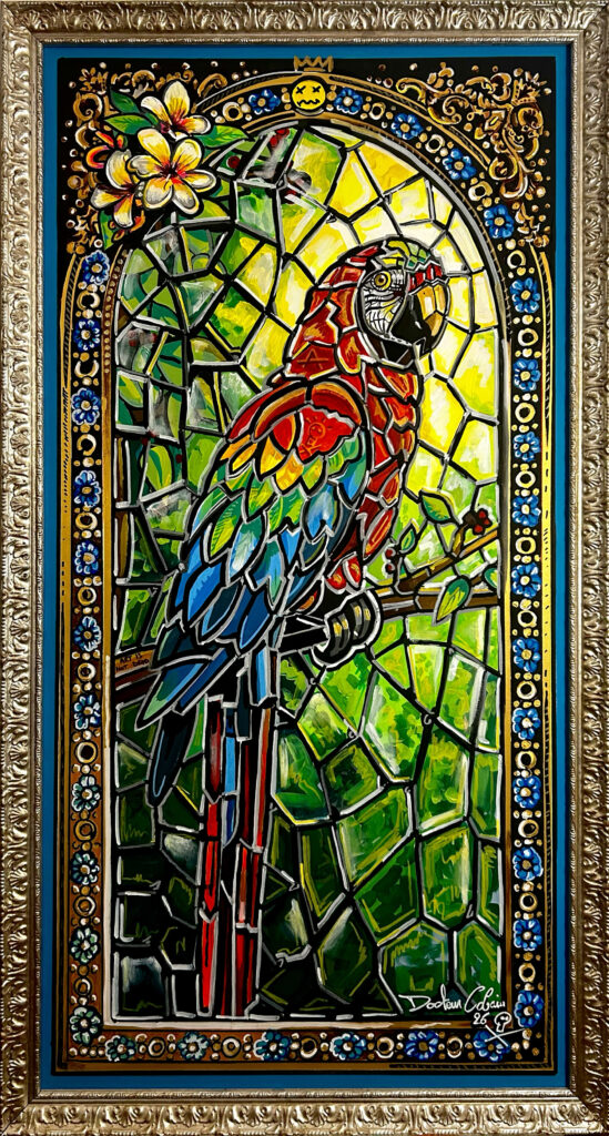 Toile façon vitrail #1